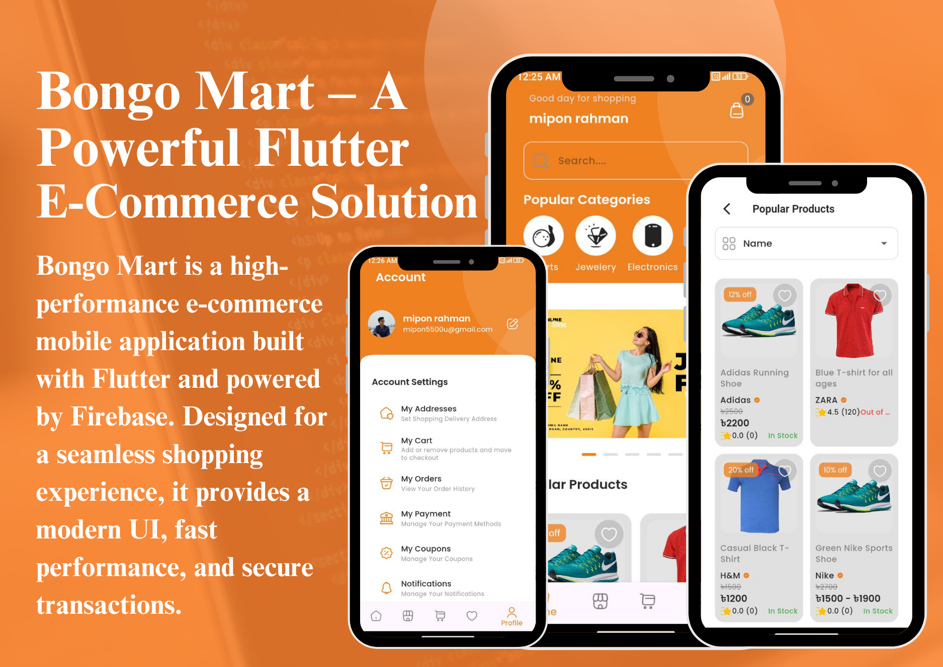 Bongo Mart – A Powerful Flutter E-Commerce Solution
